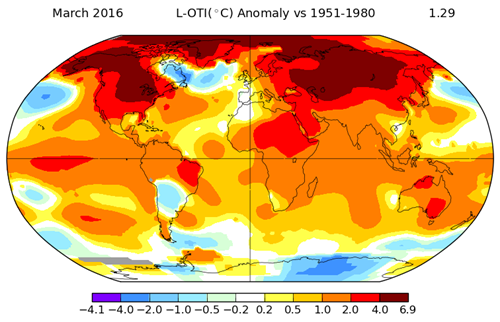 Nasaも3月の世界平均気温は観測史上最高と発表 気候変動の向こう側